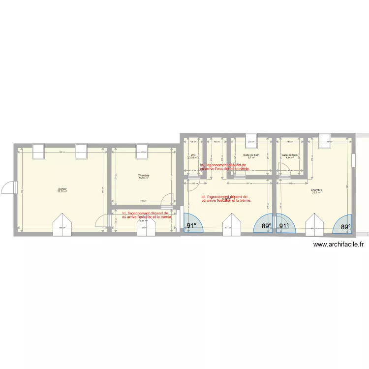 Le Pressoir &eacute;tage prop 3. Plan de 