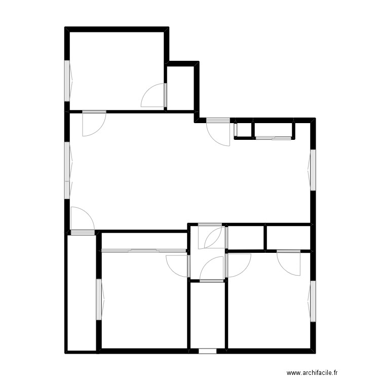 Beal. Plan de 12 pièces et 70 m2