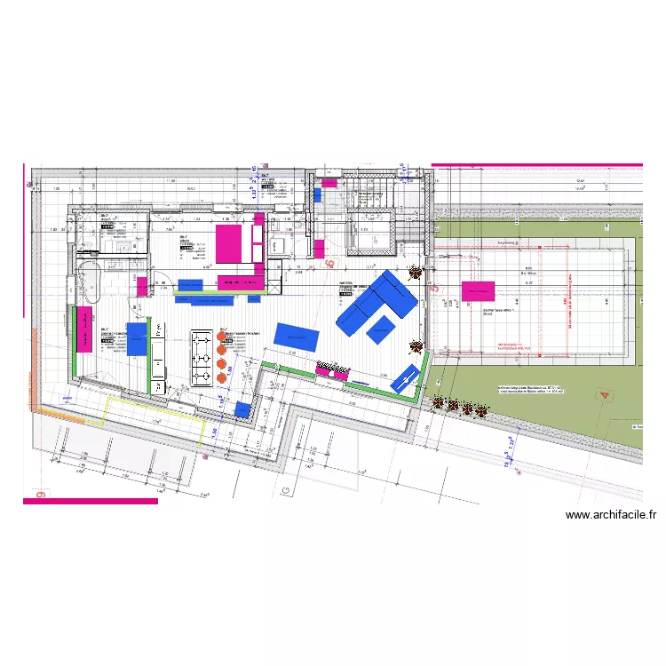 Attique Neuveville avec bébé. Plan de Attique Neuveville avec bébé. Plan de