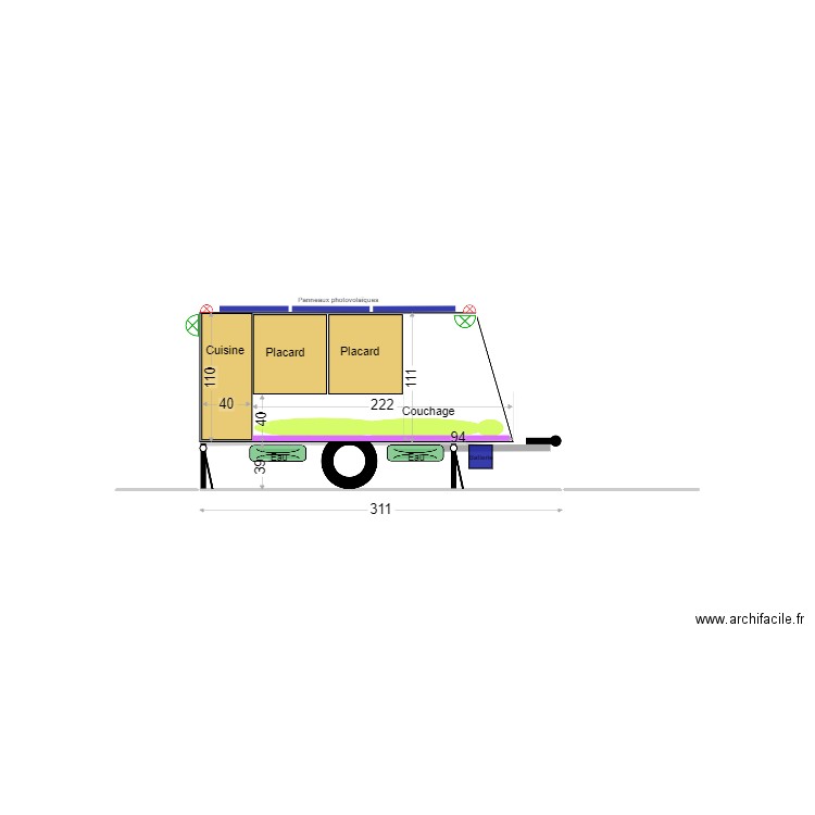Ma remorque vraie 02. Plan de 0 pièce et 0 m2