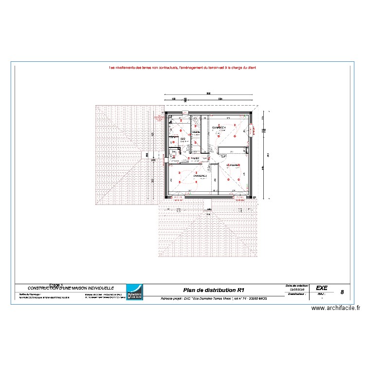 R1 Bernard. Plan de 0 pièce et 0 m2