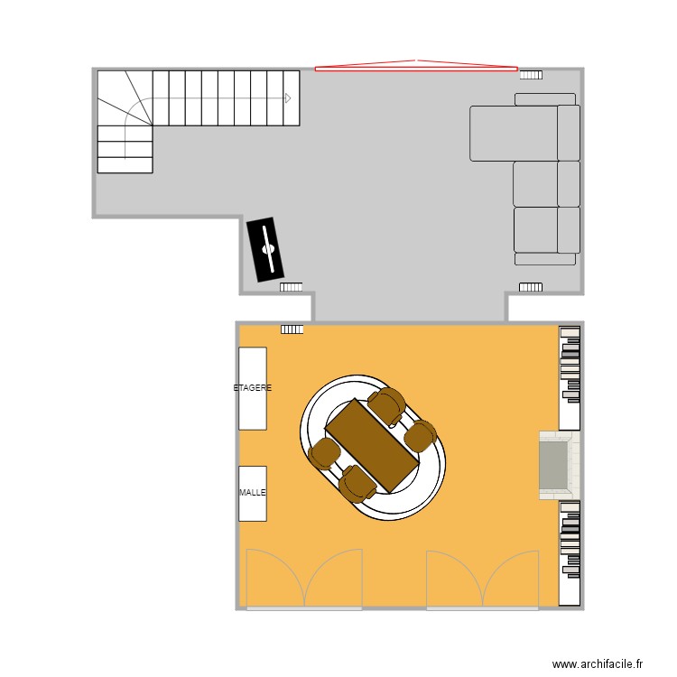 Salon. Plan de 0 pièce et 0 m2