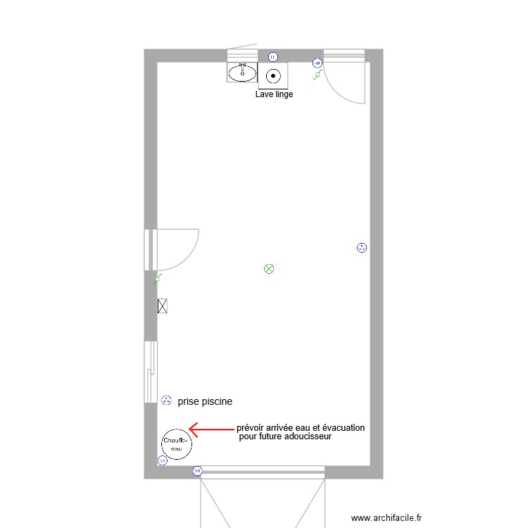 PLAN ELECTRIQUE GARAGE. Plan de 0 pièce et 0 m2