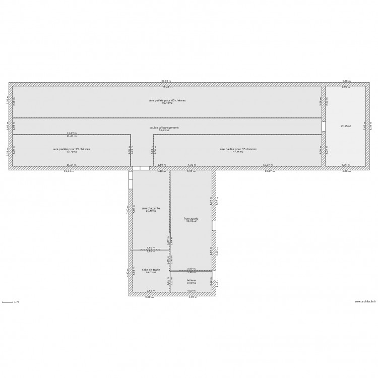 chevrerie Mounir pour 120 chèvres.. Plan de 0 pièce et 0 m2