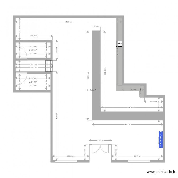 55120 Local actual. Plan de 0 pièce et 0 m2