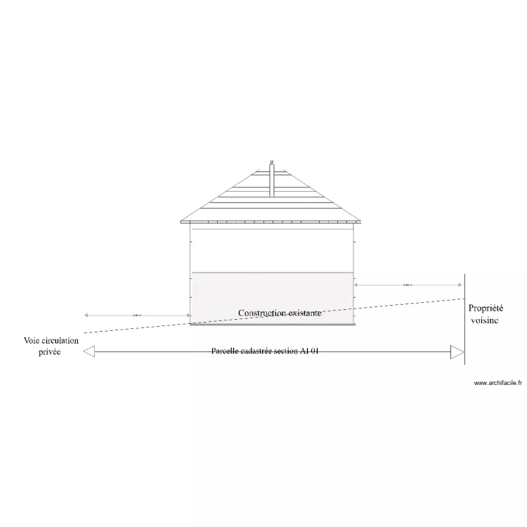 plan de coupe terrain. Plan de 