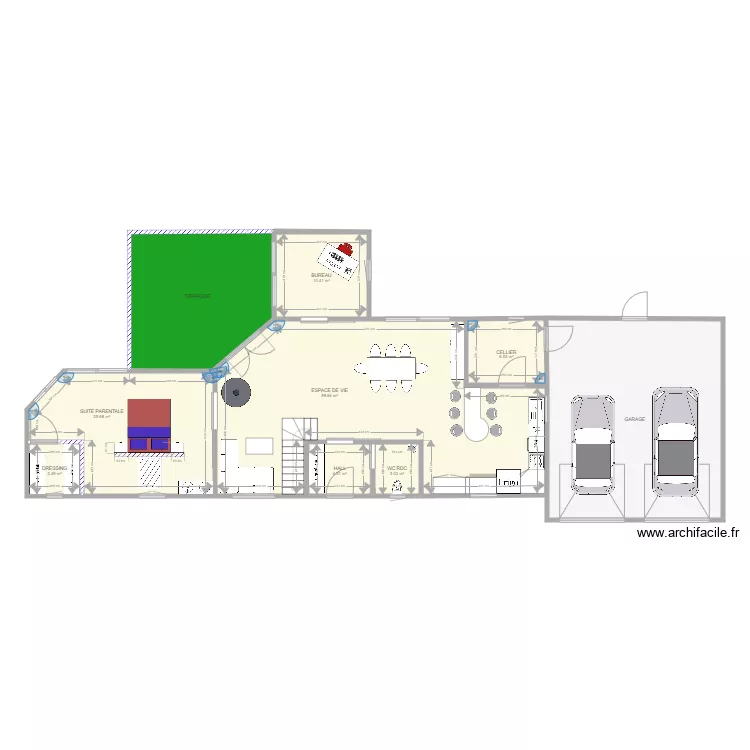 MAISON  IDEALE. Plan de 