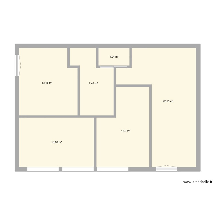 Saxe 1 V2. Plan de 10 pièces et 142 m2