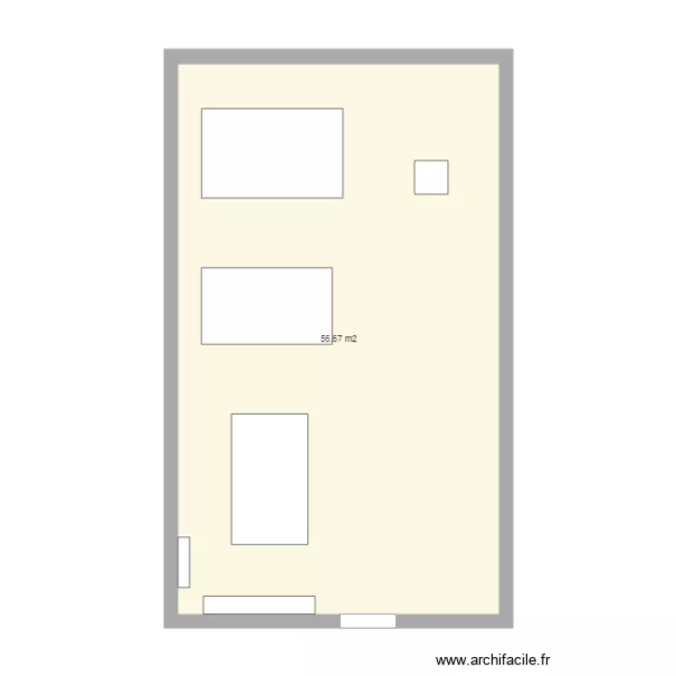 salle 110RS. Plan de 