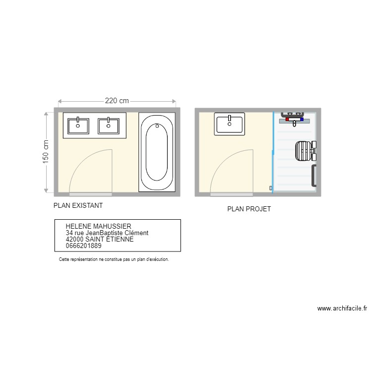 mahussier helene. Plan de 0 pièce et 0 m2