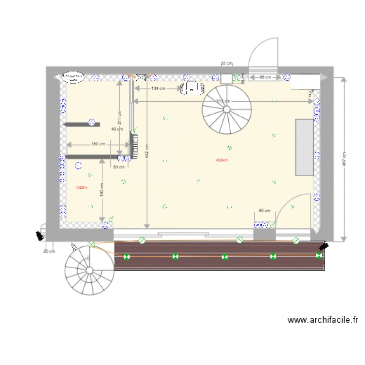 niveau 0 electricité v2. Plan de 0 pièce et 0 m2