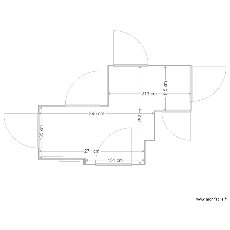 entree appartement. Plan de 0 pièce et 0 m2