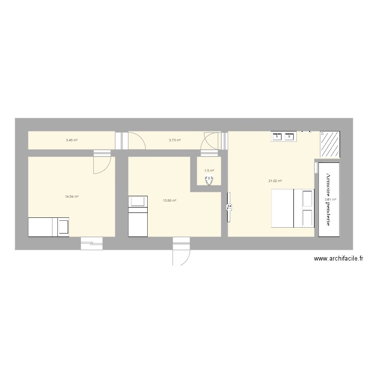 Maison St Aubin Haut . Plan de 0 pièce et 0 m2