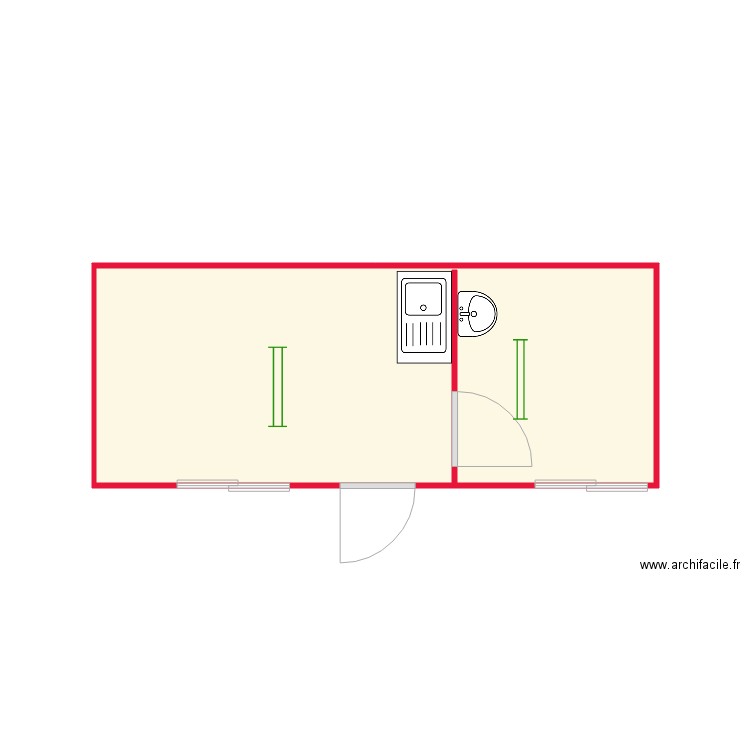 Module Refectoire et Vestiaire client. Plan de 0 pièce et 0 m2