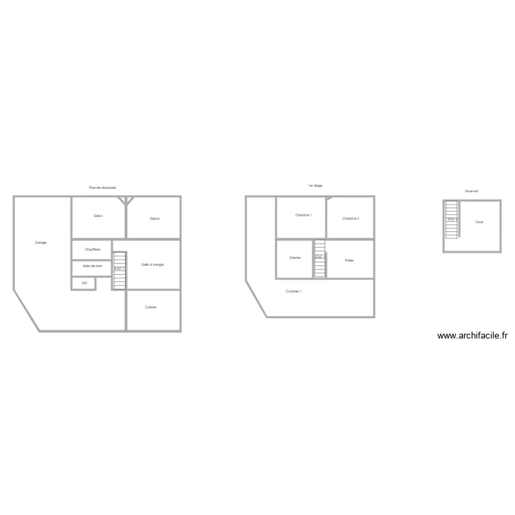 HAUVINE 34 REIMS. Plan de 