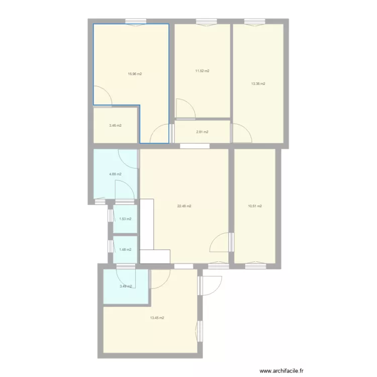AMENAGEMENT 2 NYAR UTCA. Plan de 