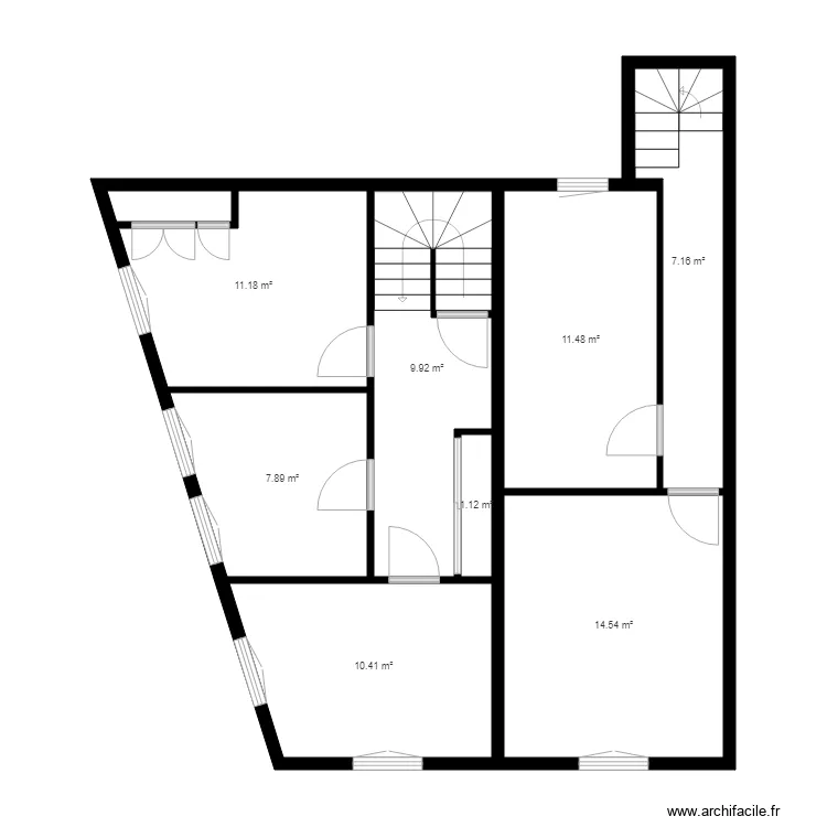 ETAGE DEUXIEME BRIONNE. Plan de 