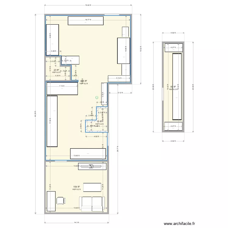 Office Basement. Plan de 