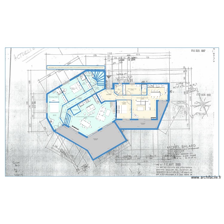 RDC VILLA 4 VENTS MARTINE ET CHRISTINE MODIFIE COTE MARTINE 2. Plan de 0 pièce et 0 m2