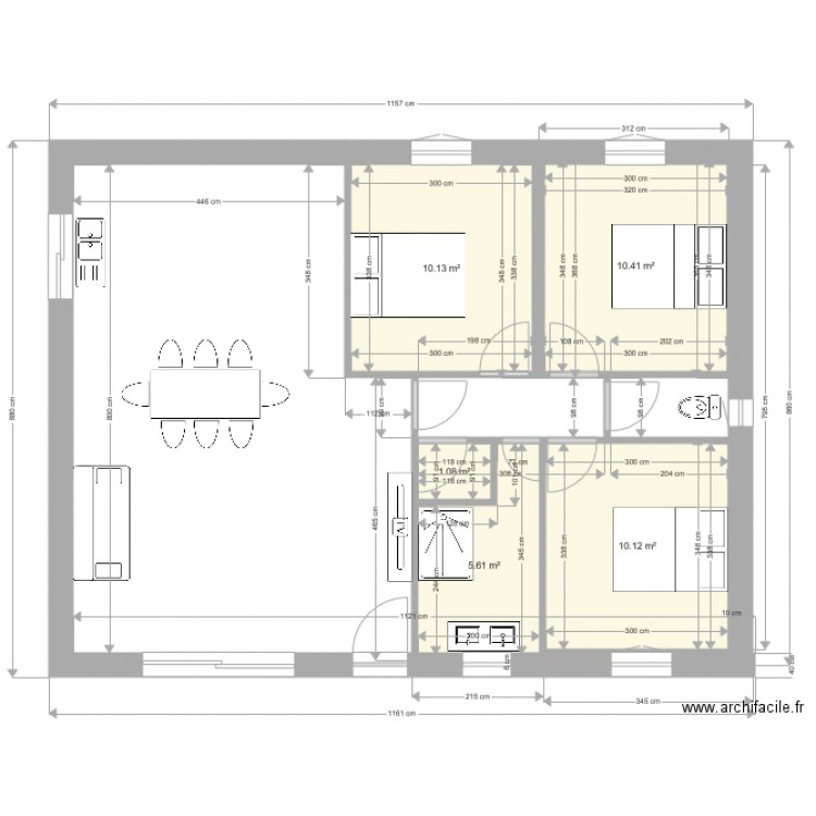 1ère petite villa. Plan de 0 pièce et 0 m2