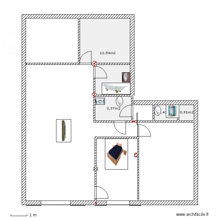 APPART DU BAS TODAY. Plan de 0 pièce et 0 m2