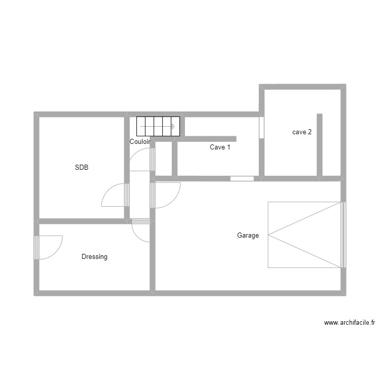 maison. Plan de 7 pièces et 38 m2