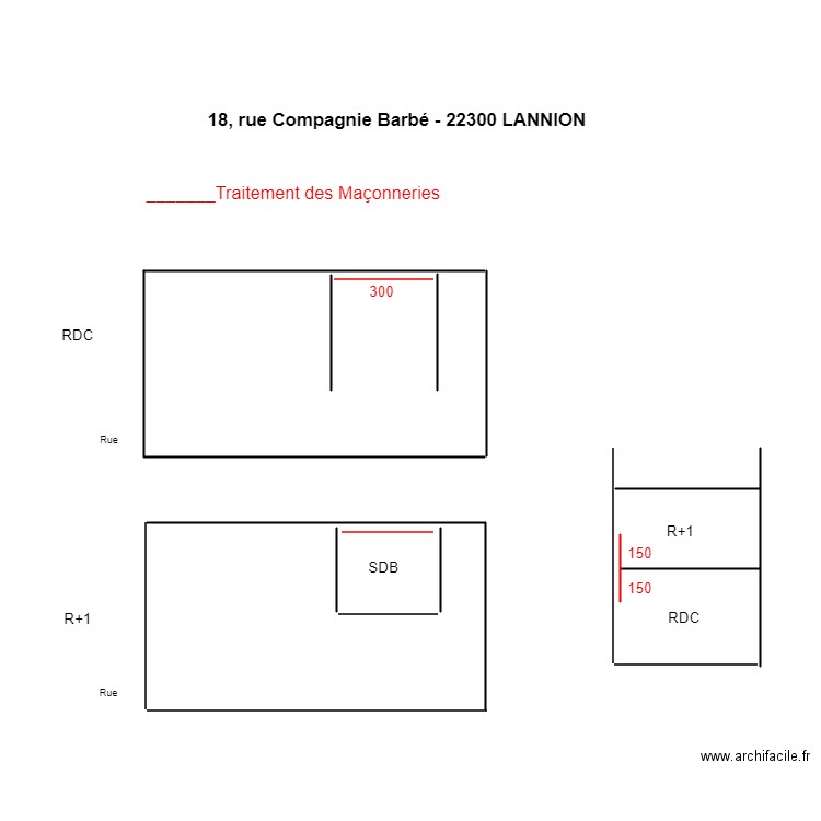 compagnie Barbe LANNION. Plan de 0 pièce et 0 m2