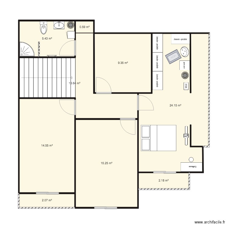 2eme. Plan de 0 pièce et 0 m2