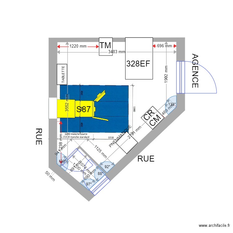 PLAN DE MASSE PROJET AIX EN PROVENCE OUEST S87. Plan de 0 pièce et 0 m2