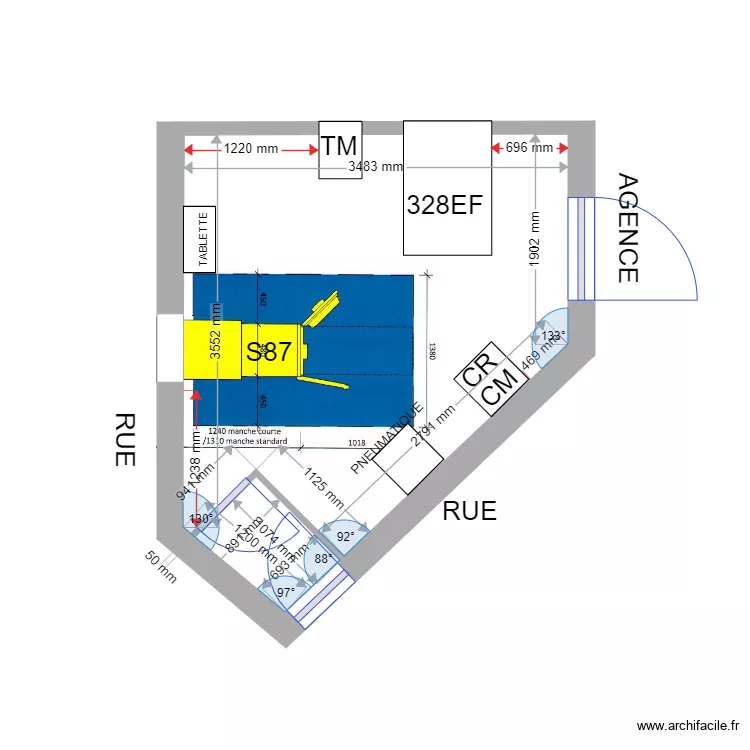 PLAN DE MASSE PROJET AIX EN PROVENCE OUEST S87. Plan de 