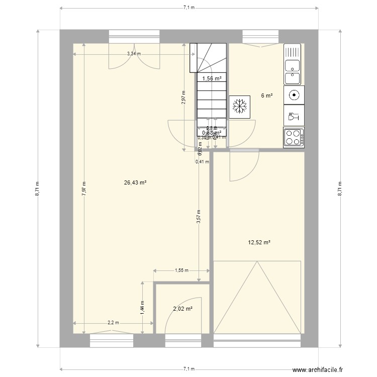 Jeto Projet. Plan de 0 pièce et 0 m2