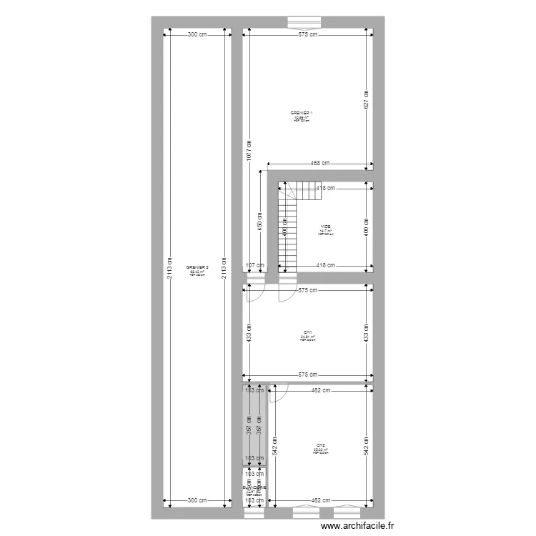 PIERRARD ETAGE. Plan de 
