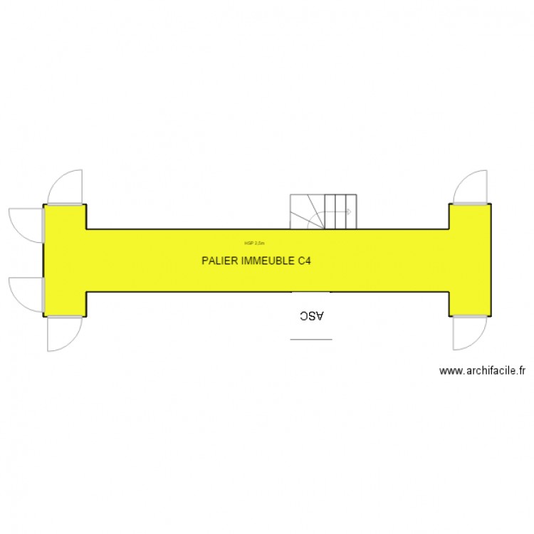 PALIER IMMEUBLE C4 MAISON ALFORT. Plan de 0 pièce et 0 m2