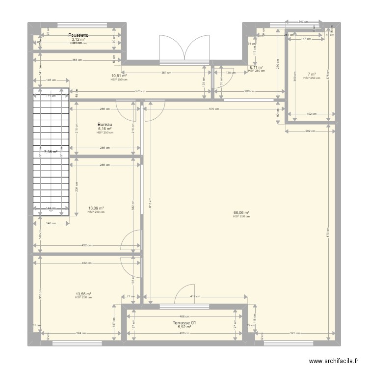 Montigny Beauchamps SIrene PROJET 040322 VAxA. Plan de 27 pièces et 285 m2