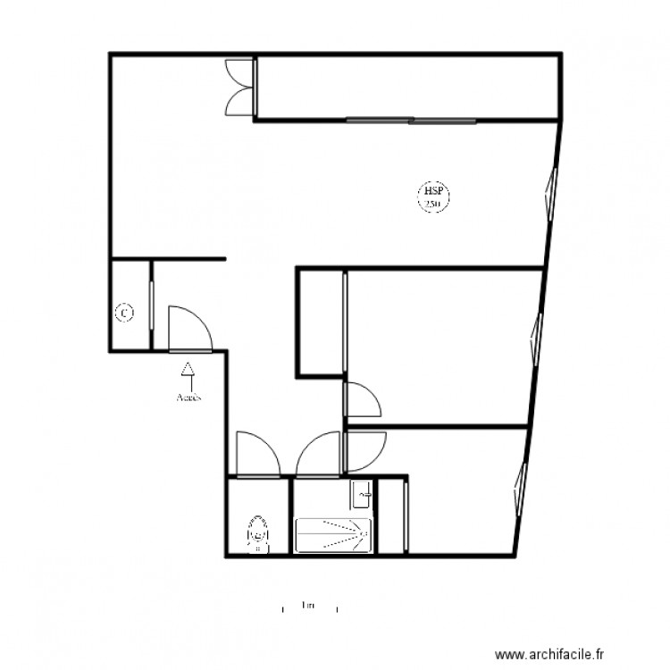 biarritz. Plan de 0 pièce et 0 m2