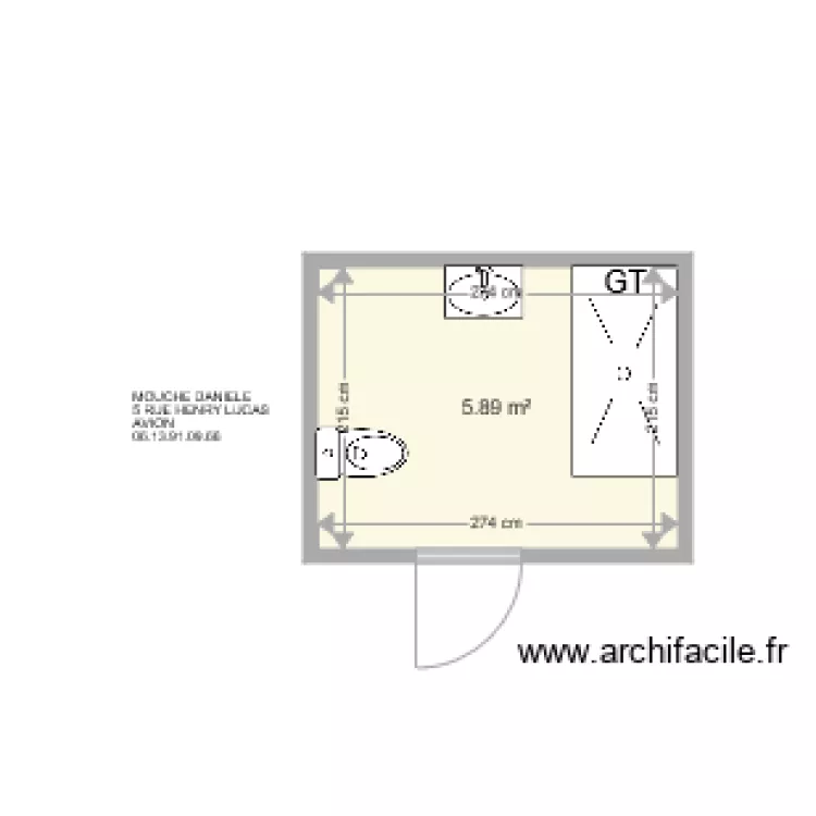 MOUCHE DANIELE . Plan de 