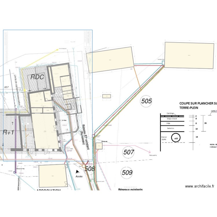 Plan VRD JGC3. Plan de 0 pièce et 0 m2