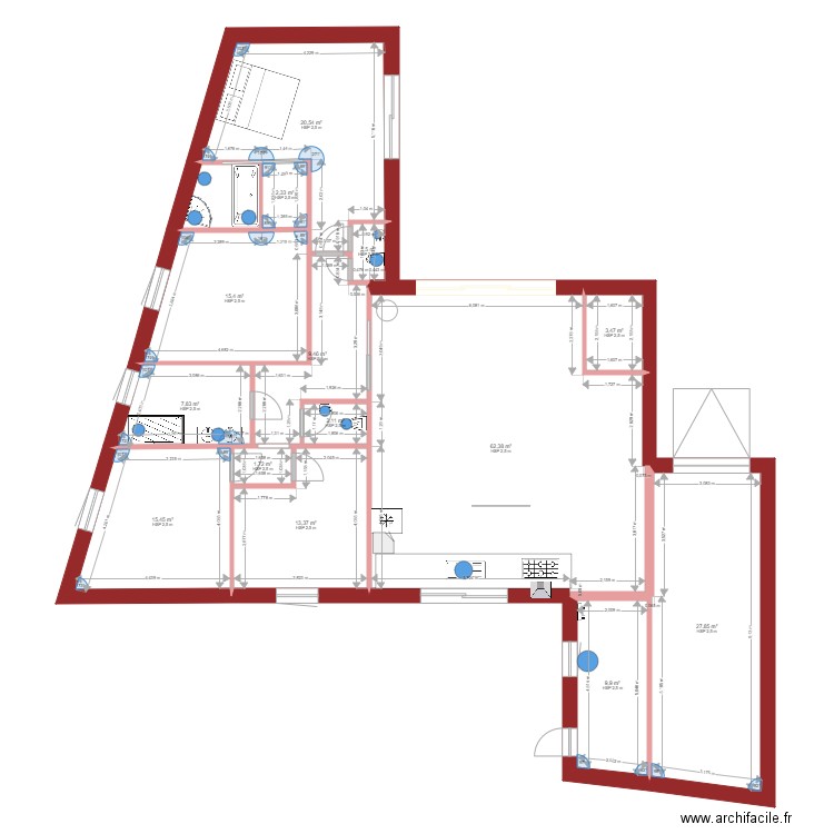 CONSTRUCTION  Plomberie . Plan de 0 pièce et 0 m2