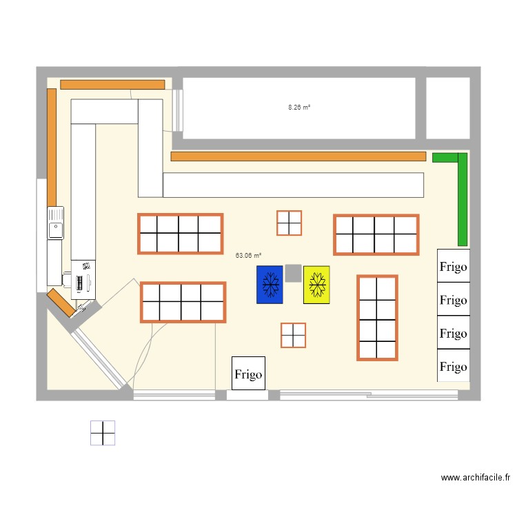 Market versión1. Plan de 0 pièce et 0 m2