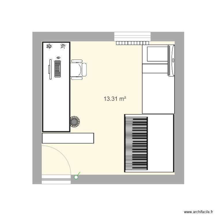 ma chambre. Plan de 0 pièce et 0 m2