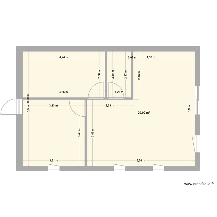 garage. Plan de 0 pièce et 0 m2