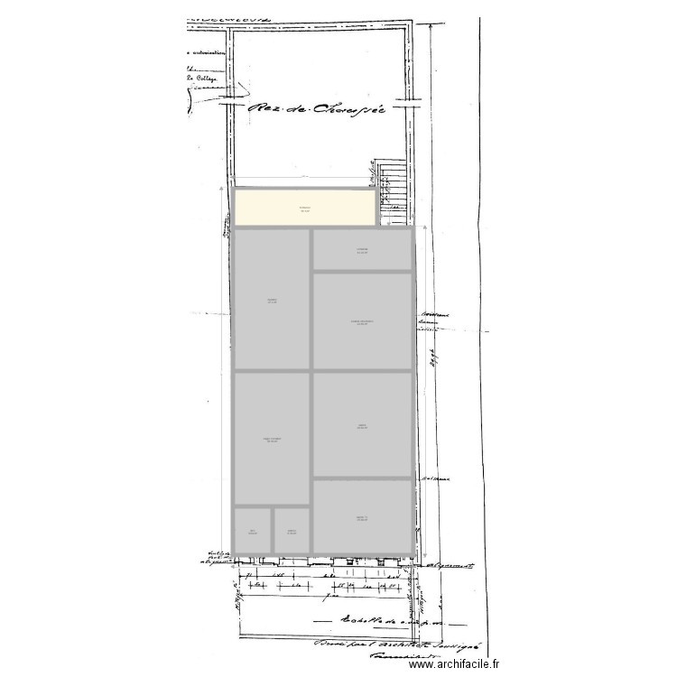 plan RDC BXL base. Plan de 0 pièce et 0 m2