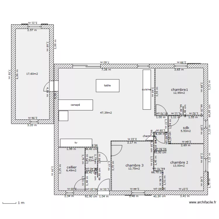 maison decker. Plan de 