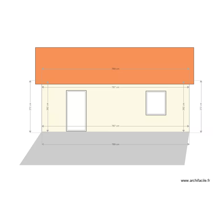 facade arier . Plan de facade arier . Plan de