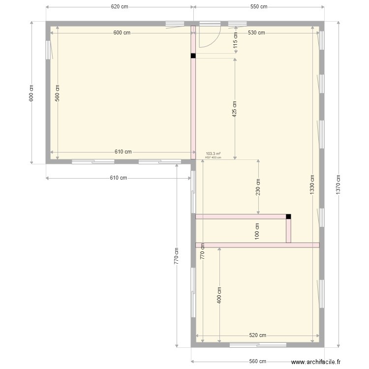 ELEVATION MURS et POUTRES RDC PETOT. Plan de 0 pièce et 0 m2