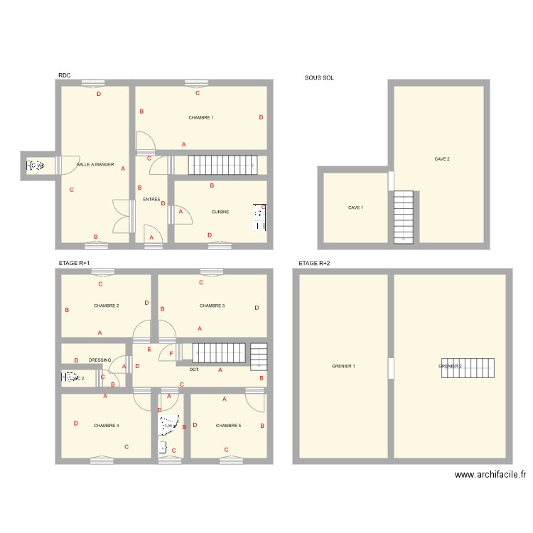 MAGAUDOUX. Plan de 0 pièce et 0 m2