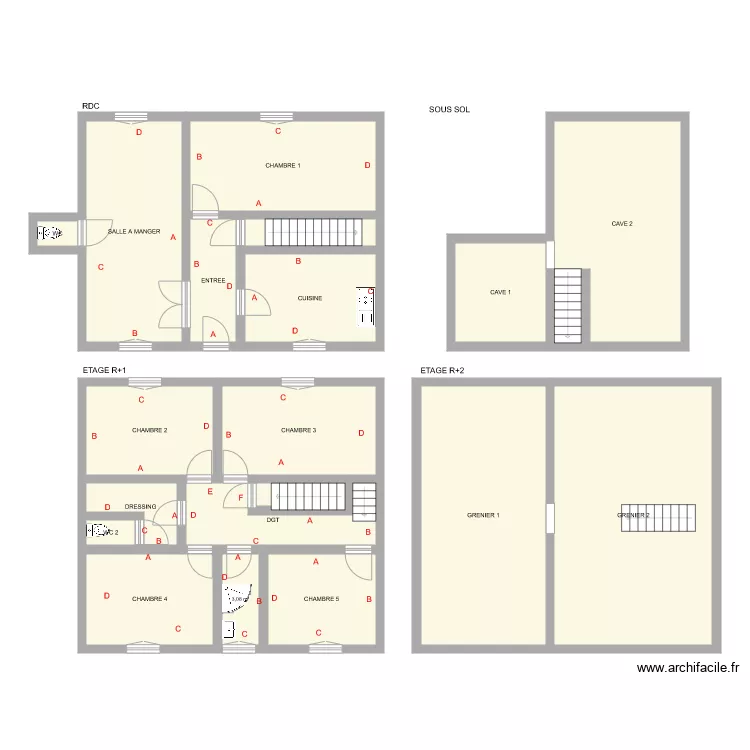 MAGAUDOUX. Plan de MAGAUDOUX. Plan de
