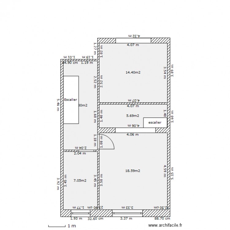 gounod.grenier. Plan de 0 pièce et 0 m2