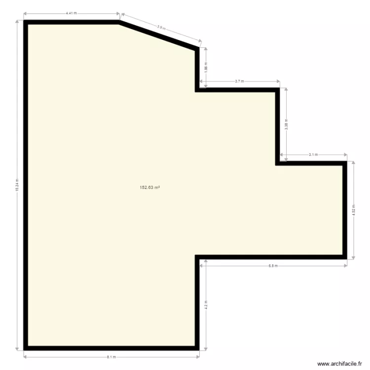 gangi superficie batie. Plan de 