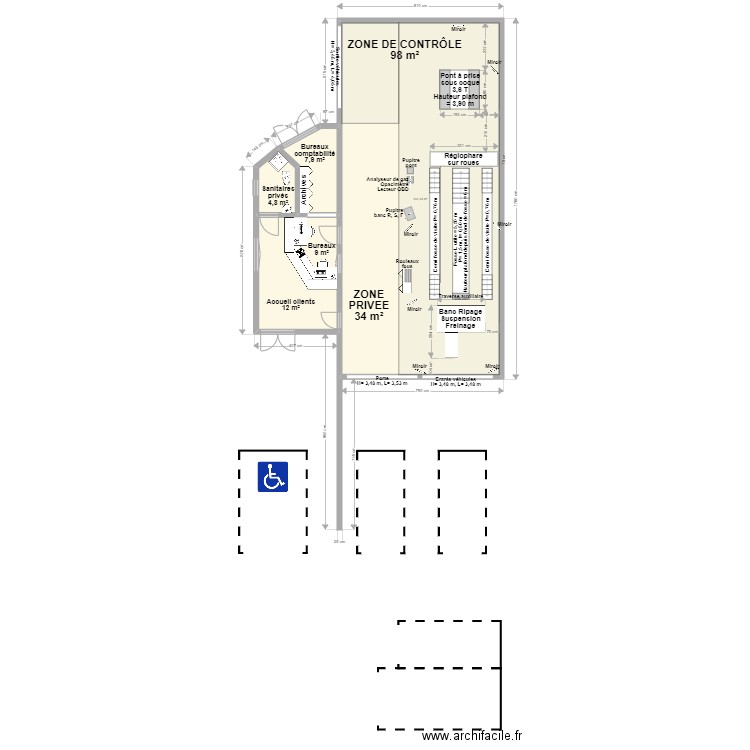  CCT VL   CCTA RN 89   St Denis de Pile. Plan de 4 pièces et 166 m2